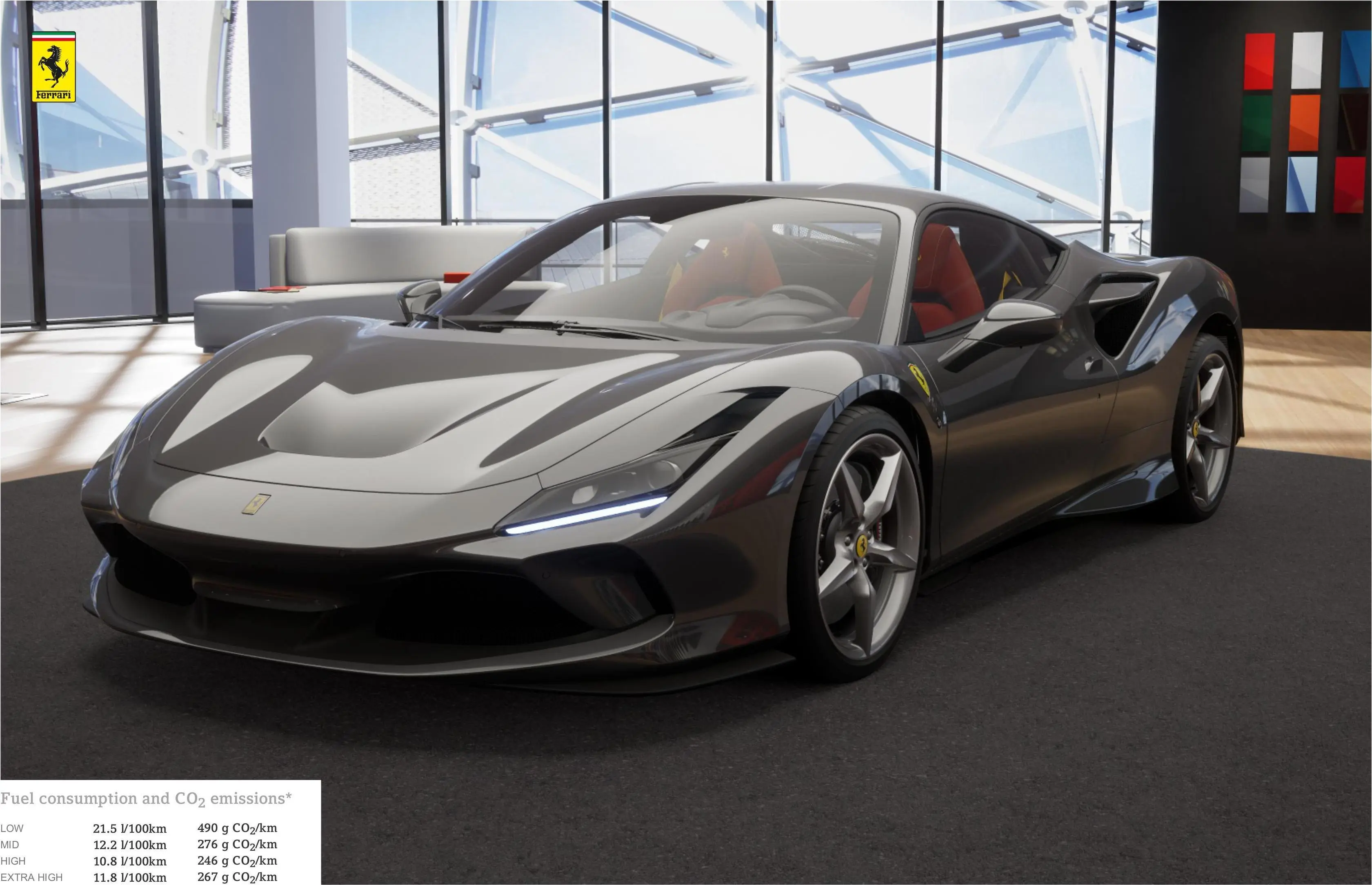 法拉利F8灰色 2022款Ferrari Tribato 3.9T