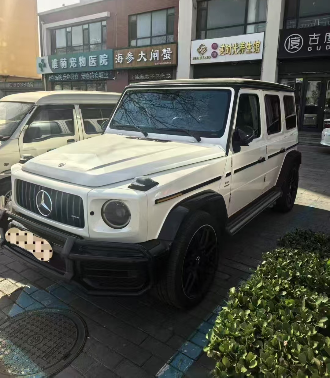 奔驰G级 AMG白色2020年08月