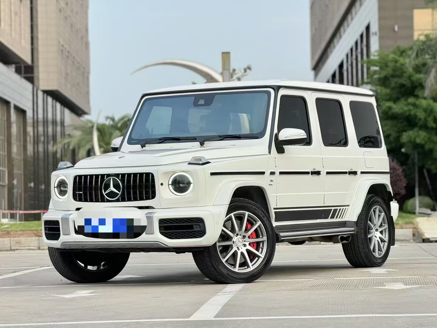 奔驰G级 AMG白色2019年08月