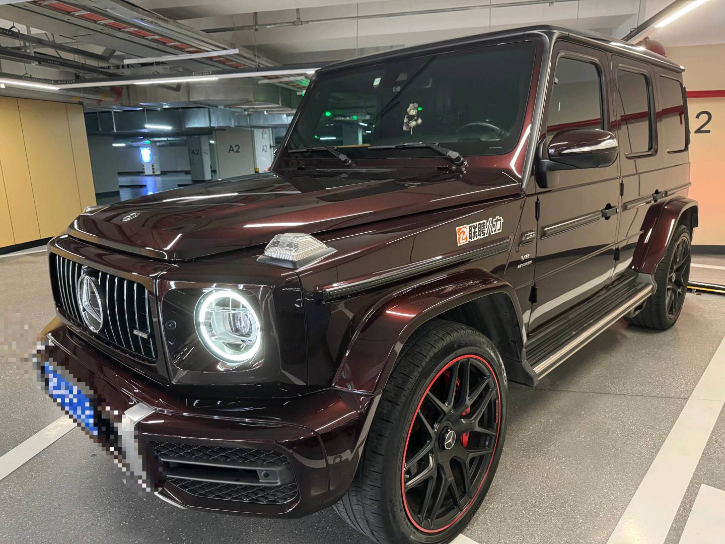 奔驰G级 AMG碧玺红2019年08月