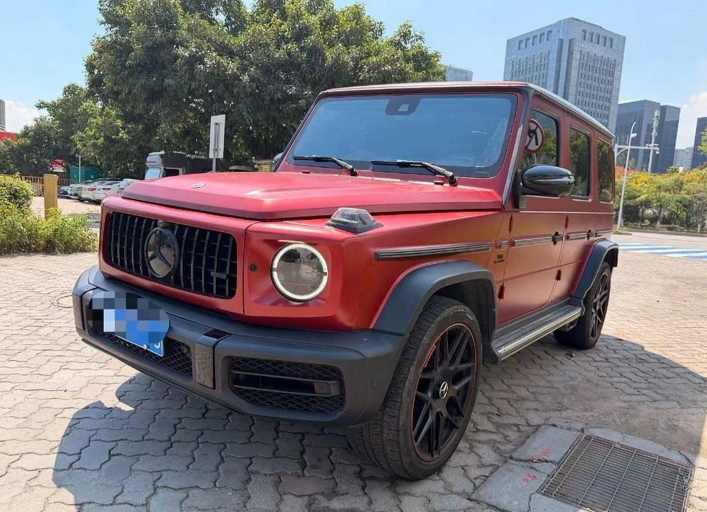 奔驰G级 AMG红色2021年07月