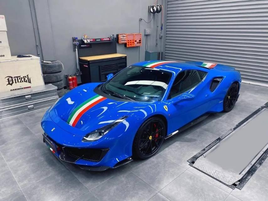 法拉利488蓝色2020年05月