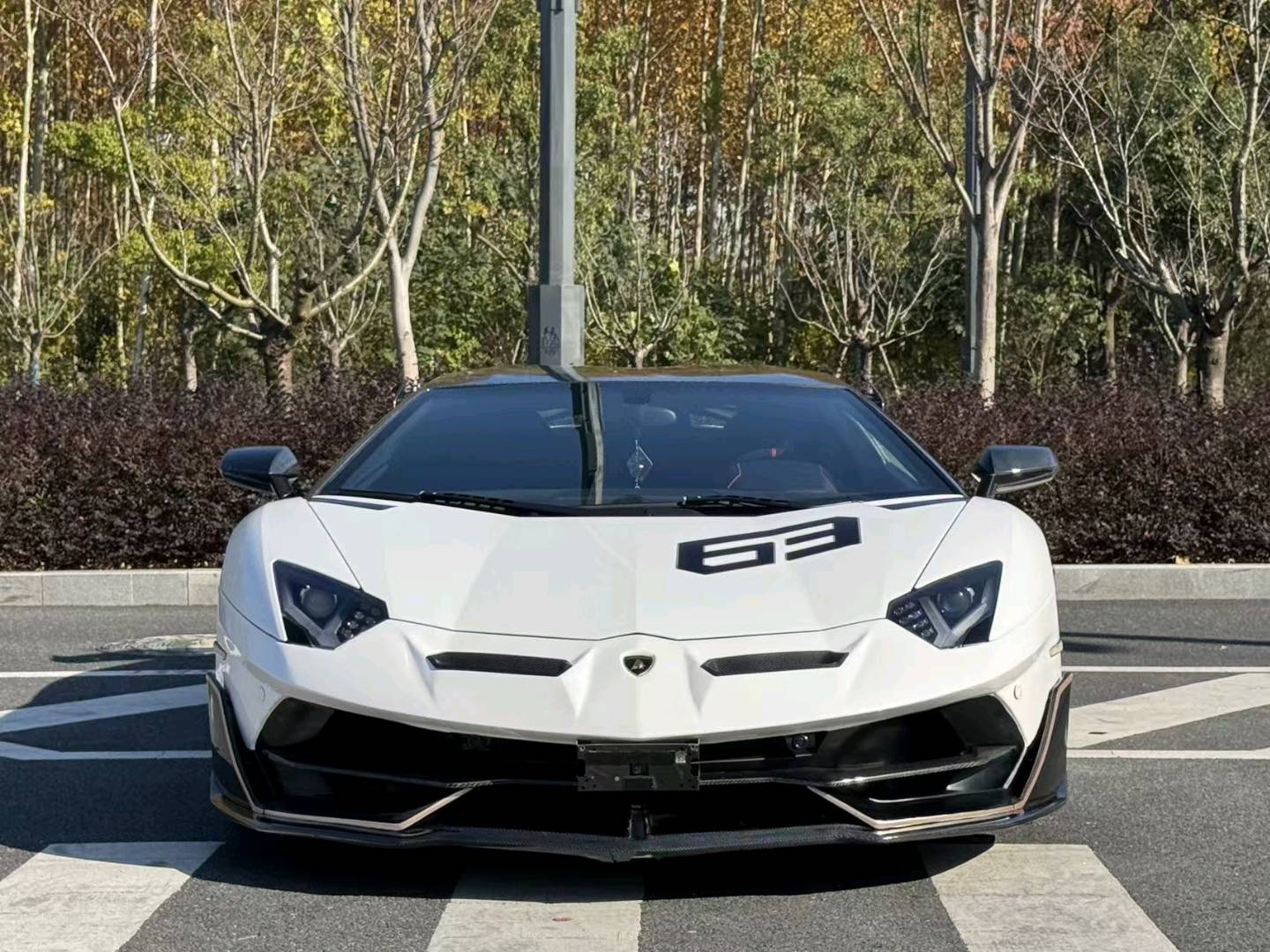 兰博基尼Aventador白色2015年06月