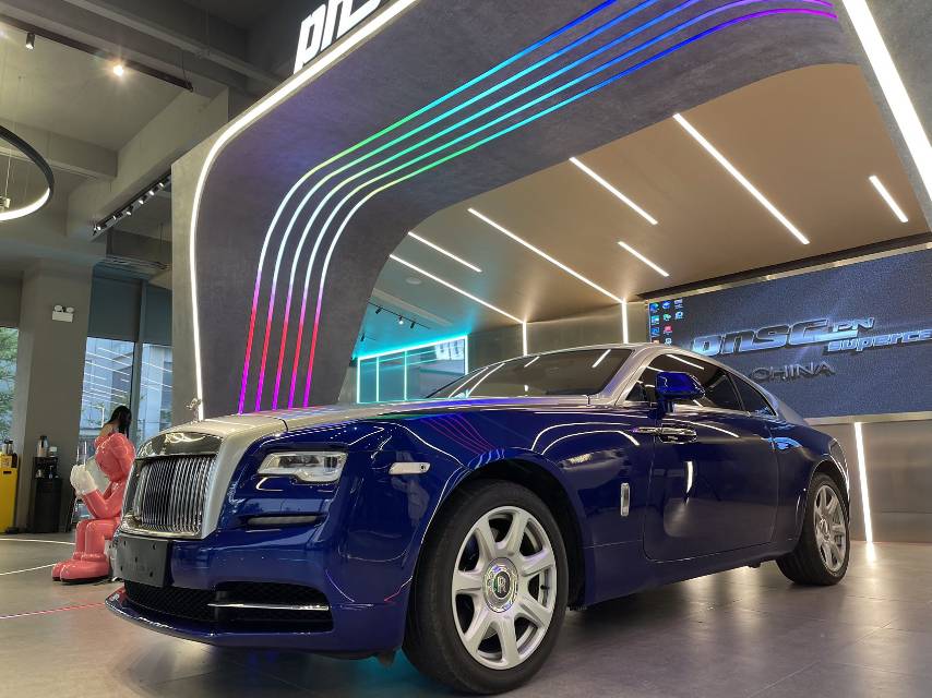 劳斯莱斯魅影蓝色2018年04月