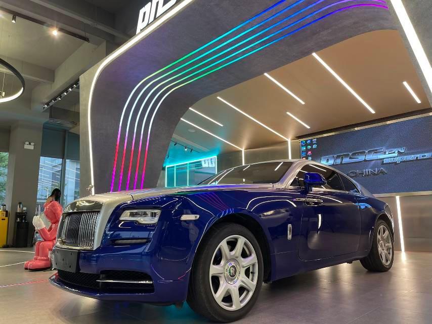 劳斯莱斯魅影蓝色2018年04月