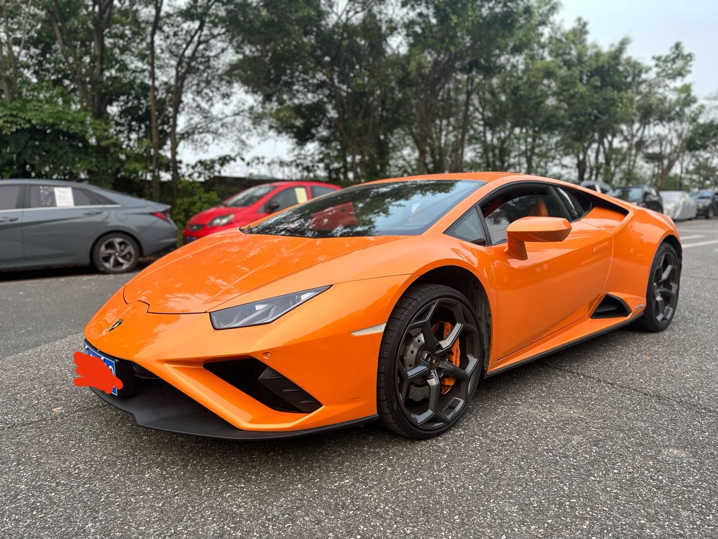 兰博基尼Huracan橙色2021年06月