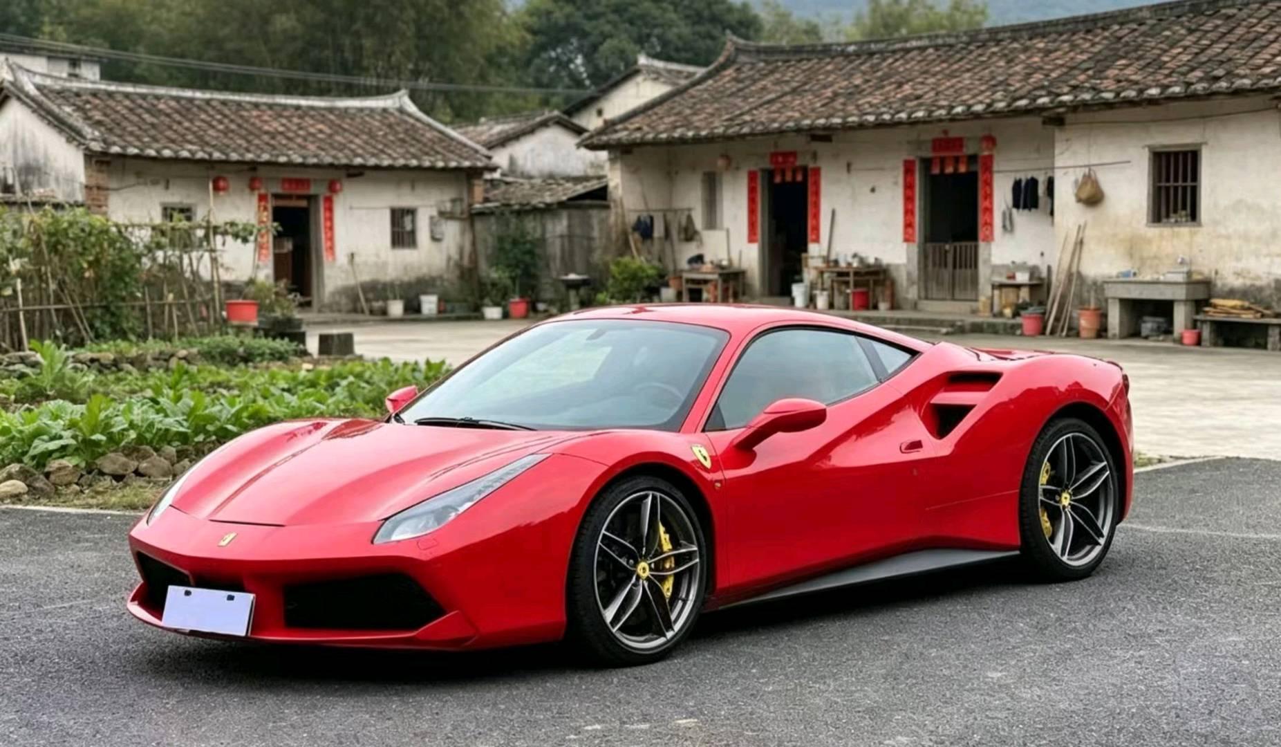 法拉利488红色2017年06月