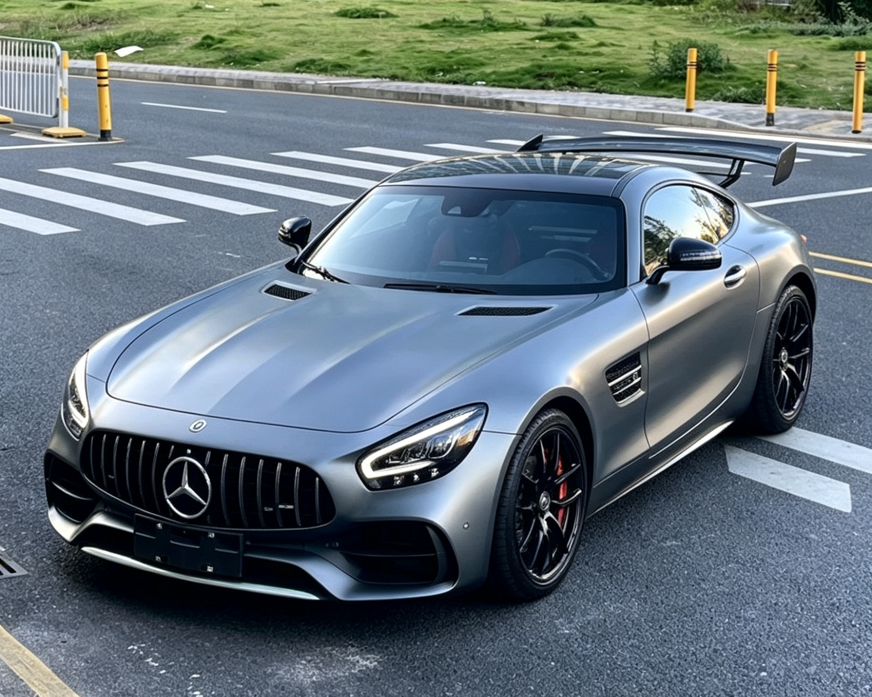 奔驰AMG GT银灰色2020年08月