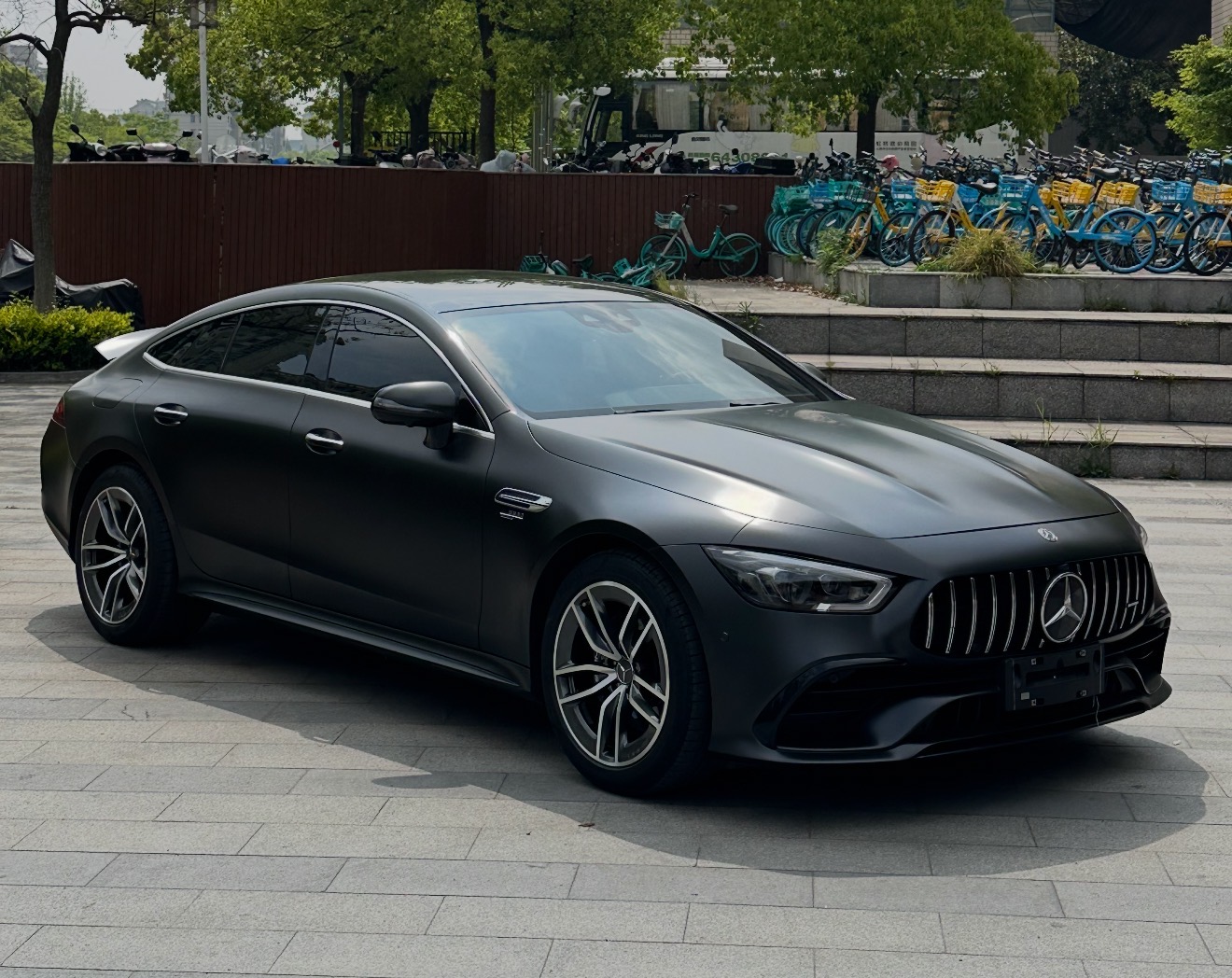奔驰AMG GT银灰色2020年09月